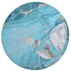 Image de Tapis Cosima 110 - tissé machine - 70% polyester | 30% coton | très plat Coloré: turquoise multicolore Dimension: 160 cm rond