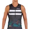 Image de Zoot Triathlon Hommes Sport Tank Style Ali'I avec Poches arrière, LSF 50+ et Coutures SeamLink
