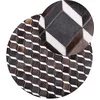 Image de Beliani Tapis Rond Marron en Cuir ø 140 cm Motif 3D pour Intérieur Moderne