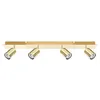 Image de Beliani Lampe Suspension Plafonnier en Métal Or Brillant avec 4 Points Lumineux Ajustables GU10 40W pour Éclairage de Salon ou Salle de Bain Moderne