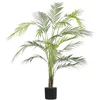 Image de Plante Fleur Artificielle Palmier 124 cm de Hauteur avec Pot Inclus Look Très Naturel et Décoratif Ajout Idéal pour Maison ou Bureau Beliani