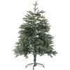 Image de Sapin de Noël Artificiel 120 cm Imitation Idéale avec Branches Facilement Ajustables Aspect Naturel et Réaliste Parfait pour Tout Intérieur Beliani