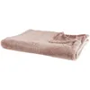 Image de Beliani Plaid Couvre Lit Polaire Doublé 150 x 200 cm en Tissu Rose Clair Ultra Doux au Toucher Idéal pour Habiller Un Canapé ou comme Couverture