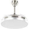 Image de Beliani Ventilateur de Plafond Invisible avec Lampe Intégrée 3 Vitesses Réglables Télécommande et Pales Transparentes et Rétractables