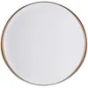 Image de Beliani Miroir Mural Rond au Style Industriel de Forme Ronde de 40 cm de Diamètre avec Cadre Fin en Métal Couleur Cuivrée