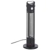 Image de Chauffage Électrique Autoportant Pour Extérieur 1000 W en Aluminium et Synthétique Noir Bromo