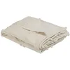Image de Beliani Couverture Plaid en Coton 130 x 160 cm Motif Floral Gaufré Boho Beige Acacia