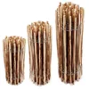 Image de Aquagart Clôture en lattis - 20 m de longeur - 50 cm de haut - 4 à 6 cm - Clôture de jardin en châtaignier - Clôture en bois durable avec double tension de fil