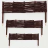 Image de Aquagart Lot de 4 Bordures de parterres en Osier - Différentes Versions - Bordure de Parterre/clôture en Osier - pour Bordure de Parterre, Bordure de pelouse, clôture en Osier - 10 cm x 100 cm