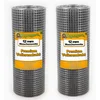 Image de Aquagart® Treillis métallique pour volière 15 m x 0,5 m - Largeur de maille : 12 mm - Clôture en treillis métallique galvanisé - Grille soudée robuste