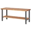 Image de Table de travail réglable en hauteur STIER Premium avec plateau de rangement, lxPxH 2 000x700x790-1 140 mm