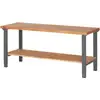 Image de Table de travail réglable en hauteur STIER Premium avec plateau de rangement, lxPxH 2 000x700x790-1 140 mm