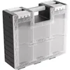 Image de Asmodee Gamegenic - Game Castle Black White Clear - boîte de rangement transportable pour accessoires de jeux et cartes, rangement pour jeux de société avec bandoulière réglable, mallette tout-en-un