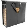 Image de CLP Abri D'Extérieur pour Bois De Chauffage Ruston avec Bâche De Protection I Range Bûches en Aluminium I Eléments De Stockage, Taille:XL