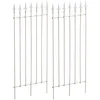 Image de CLP Lot de 2 treillages Metal 100 x 50 cm Elisa, Supports Robustes pour rosiers et Lierre, Style Art Nouveau, pour Jardin, Couleur:Blanc