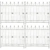 Image de CLP Lot de 4 Bordures de Jardin en Fer Mangold, clôture modulaire sans béton, Style Campagne pour Jardin et terrasse Couleur Vert Antique