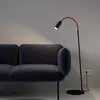 Image de Top Light Neo! Floor lampadaire LED dimmable noir/rouge