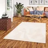 Image de Tapis Fausse Fourrure Pearl Crème   Tapis Shaggy Doux à Poils Longs