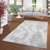 Image de Pergamon Tapis Fausse Fourrure Pearl Gris   Tapis Shaggy Doux à Poils Longs