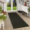Image de Snapstyle Mona - Tapis Long Couloir - Tapis en Velours à Poils Longs - Noir - 9 Tailles