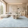 Image de Tapis Fausse Fourrure Pearl Bleu Pastel  Tapis Shaggy Doux à Poils Longs
