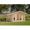 Image de Abri de Jardin Alpholz Mirko Modern D en Bois de la Marque Alpholz | abri de Jardin et de Loisirs | Chalet de Jardin | Rectangle, Construction en madriers, cabane de Jardin, Toit en bâtière, épais