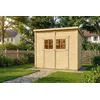 Image de Cabane à Outils Alster en Bois de la Marque Alpholz | cabanon de Jardin Exterieur | cabane de Jardin exterieure | Rectangle, Construction en Panneaux préfabriqués, cabane à Outils, Toit monopente