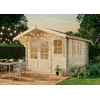 Image de Abri de jardin Gabriel-34 avec sol en bois, abri de jardin 300 x 400, 10,07 m², épaisseur de paroi 34 mm, maison en bois de construction en madriers avec fenêtre, double fenêtre et porte en bois