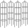 Image de GARDEBRUK® 4X Tuteurs de Jardin 200 cm Colonne rosiers Support pour Plantes grimpantes Ø 40 cm Obélisque de Jardin