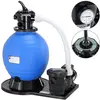 Image de MONZANA® Pompe filtre à sable 15,9 m³ auto-amorçante pour piscines jusqu'à 70 m³ certifié TÜV vanne 7 voies raccord 2en1 Ø32-38mm système de filtration à sable