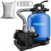 Image de Monzana® Pompe Filtre à Sable 13,2 m³ Auto-amorçante piscines 58 m³ 25kg Verre filtrant vanne 7 Voies raccord 2en1 Ø32-38mm système de Filtration à Sable