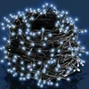 Image de Deuba® Guirlande lumineuse 160 LED Blanc Froid décoration de Noël à piles avec minuteur 8 fonctions extérieur d'éclairage Intérieur