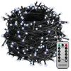 Image de MONZANA® Guirlande lumineuse 200 LED Blanc froid avec télécommande minuteur décoration de Noël illumination éclairage