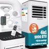 Image de MONZANA® Climatiseur Mobile 9000 BTU (30 m²)   Clim Portable Puissante & Silencieuse 4-en-1 : Refroidissement Rapide, Déshumidificateur, Ventilateur   WiFi, Minuterie 24h, Télécommande, Kit Fenêtre