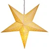 Image de CASARIA® Décoration Noel Suspension Papier étoiles 60 cm, Sapin De Noel Lumineux LED 10 Leds Blanc Chaud, Deco Noel Interieur Maison, Etoile De Noel Pliable, Fonctionnement À Piles, Sans Câble