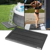 Image de Casaria Élément de Sol pour Jardin en WPC Bois pour Douche Solaire Piscine Support échelle de Piscine