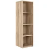Image de Casaria® Étagère de Rangement 4 Niveaux Bibliothèque chêne 106 x 30 x 30 cm Meuble de Rangement intérieur Bureau Salon