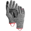Image de ORTOVOX Fleece Light Glove W   Gants légers en Polaire avec Doigt Tactile et Paume en Cuir pour Les randonnées à Ski   Gris   Femme   L