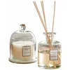 Image de Loberon Vanis Coffret de senteurs - Ensemble en Verre avec bâtonnets parfumés et Bougie - Disponible en Plusieurs senteurs, Oud
