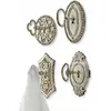 Image de Loberon Lot de 4 patères Codrington, argenté Vieilli