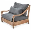 Image de LOBERON Chaise Montcassin, brun/gris
