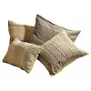 Image de Loberon Lot de 4 Housses de Coussins Patti, Marron/Beige