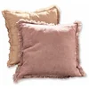 Image de Loberon Quebo Lot de 2 Housses de Coussins - Belle Harmonie de Couleurs - Tissu léger en Lin, Rose/Orange