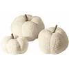 Image de Loberon Lot de 3 citrouilles Benjamin, crème/Marron