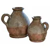Image de Loberon Henriette Lot de 2 vases - Bel Objet au Style Ancien - Travail Artisanal soigné, Marron Vieilli