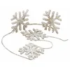 Image de Loberon Snowflakes Guirlande - Charme Hivernal envoûtant - Perles enfilées avec minutie, argenté