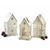 Image de Loberon Lot de 3 lanternes LED Village, Blanc