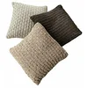 Image de Loberon Lot de 3 Housses de Coussins Antier, Beige/Gris
