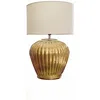Image de LOBERON Lampe à poser Fauville, doré/crème
