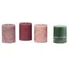 Image de Loberon Lot de 4 Bougies Virrans, Multicolore